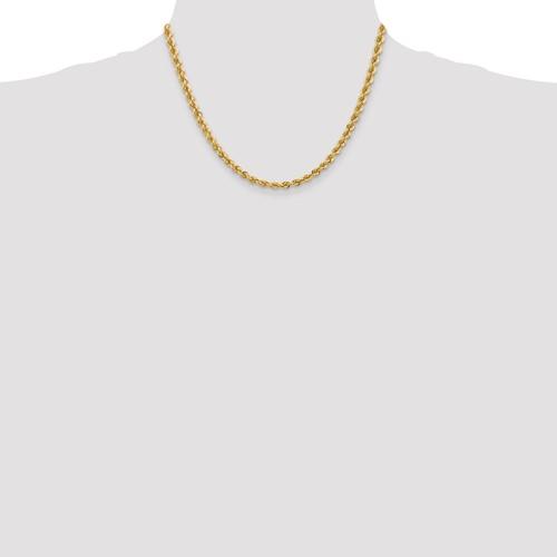 14K Yellow Gold 5mm Rope Bracelet Anklet Choker Necklace Pendant Chain