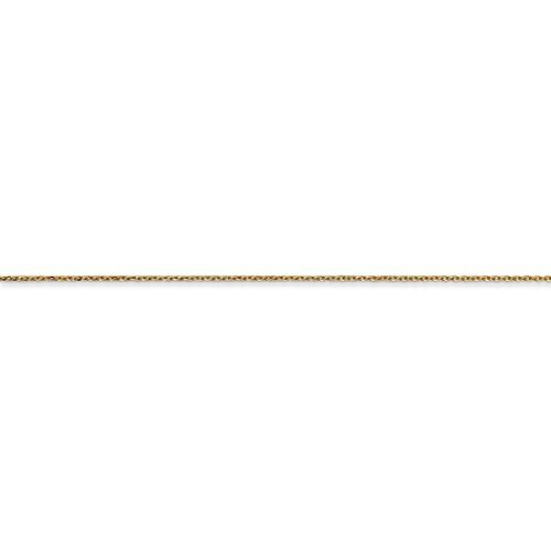 14K Yellow Gold 0.6mm Diamond Cut Cable Layering Bracelet Anklet Choker Necklace Pendant Chain
