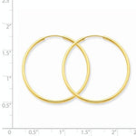 Load image into Gallery viewer, 14k Yellow Gold Classic Endless Round Hoop Earrings 30mm x 1.5mm

