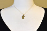 Load image into Gallery viewer, 14K Gold or Sterling Silver Minnesota MN State Map Pendant Charm Personalized Monogram
