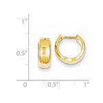 Load image into Gallery viewer, 14k Yellow Gold Classic Huggie Hinged Hoop Earrings 12mm x 12mm x 5mm
