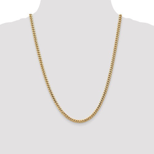 14k yellow gold 4.3mm miami cuban link bracelet anklet choker necklace pendant chain