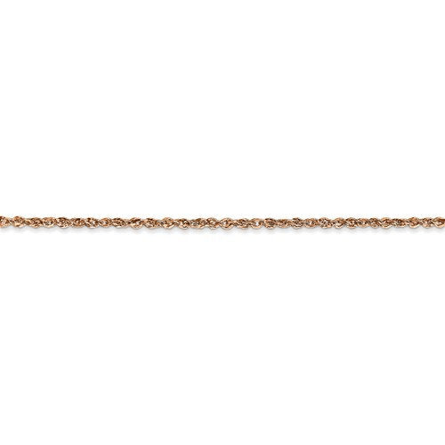 14k rose gold 1.7mm rope bracelet anklet choker necklace pendant chain