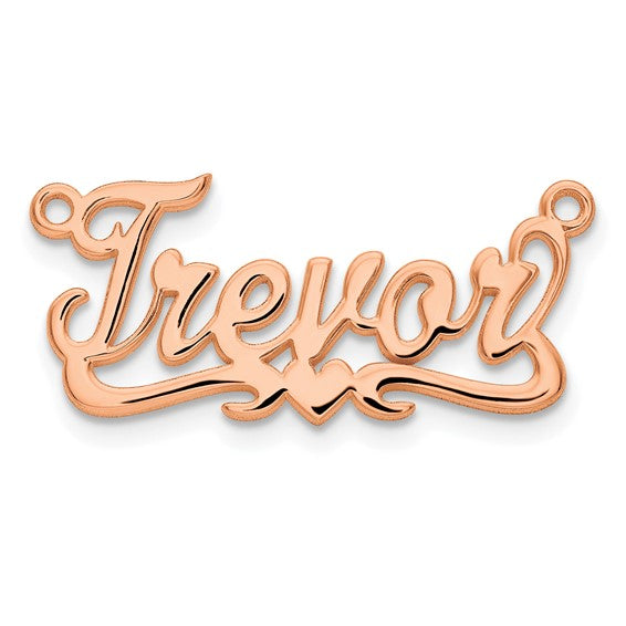 14k 10k yellow rose white gold sterling silver name pendant nameplate necklace