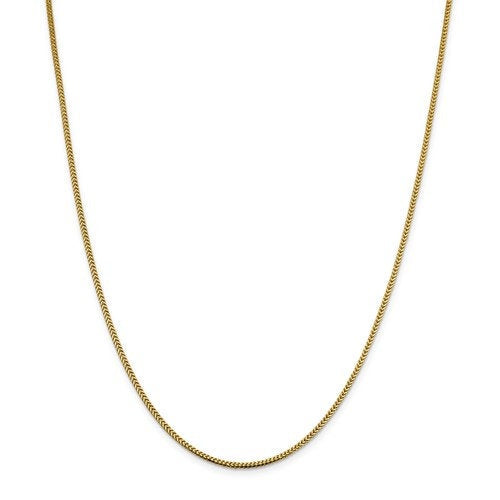 14k yellow gold 1.4mm franco bracelet anklet choker necklace pendant chain