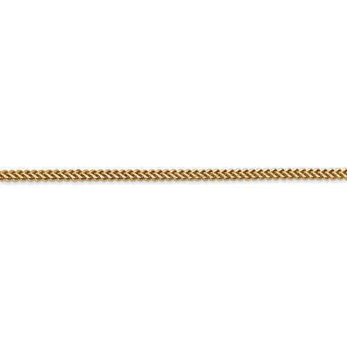 14k yellow gold 1.5mm franco bracelet anklet choker necklace pendant chain