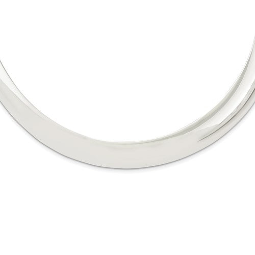 sterling silver 12mm neck collar choker necklace slip on