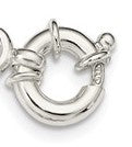 sterling silver 8mm fancy link rolo necklace chain spring ring clasp 17.5 inches