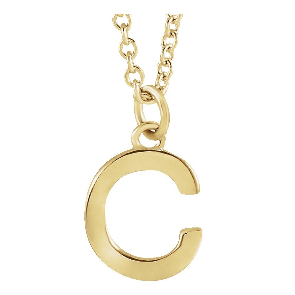 Gold initial pendant necklace representing Necklaces