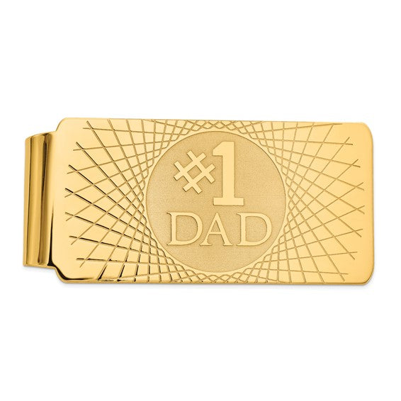 14K yellow gold personalized money clip representing Gifts Accessories