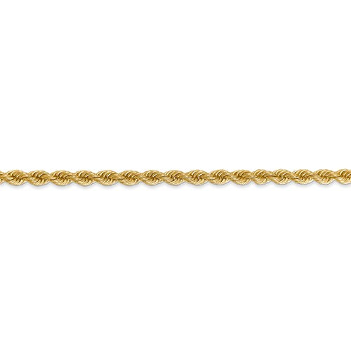 14K Yellow Gold 3mm Rope Bracelet Anklet Choker Necklace Pendant Chain