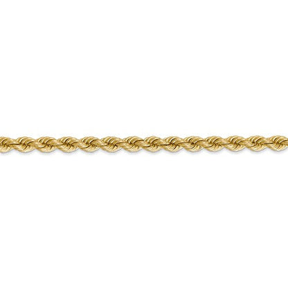 14K Yellow Gold 4mm Rope Bracelet Anklet Choker Necklace Pendant Chain