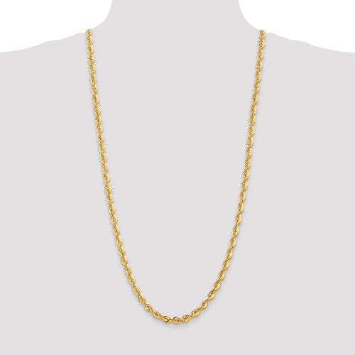 14K Yellow Gold 6mm Rope Bracelet Anklet Choker Necklace Pendant Chain