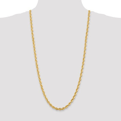 14K Yellow Gold 6mm Rope Bracelet Anklet Choker Necklace Pendant Chain