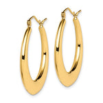 Lataa kuva Galleria-katseluun, 10K Yellow Gold  Graduated Classic Round Hoop Earrings
