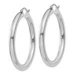 Carica l'immagine nel visualizzatore di Gallery, 10K White Gold Classic Round Hoop Earrings 40mm x 4mm
