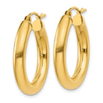 Charger l'image dans la galerie, 10K Yellow Gold Classic Round Hoop Earrings 25mm x 4mm
