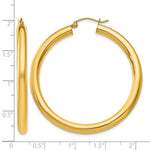 Carica l'immagine nel visualizzatore di Gallery, 10K Yellow Gold Classic Round Hoop Earrings 45mm x 4mm
