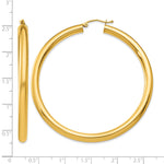 Carregar imagem no visualizador da galeria, 10K Yellow Gold Classic Round Hoop Earrings 55mm x 4mm
