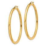 Carica l'immagine nel visualizzatore di Gallery, 10K Yellow Gold Classic Round Hoop Earrings 60mm x 4mm
