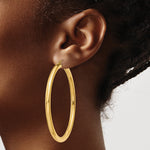 Carica l'immagine nel visualizzatore di Gallery, 10K Yellow Gold Classic Round Hoop Earrings 60mm x 4mm
