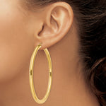 Load image into Gallery viewer, 10K Yellow Gold Classic Round Hoop Earrings 65mm x 4mm

