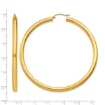 Load image into Gallery viewer, 10K Yellow Gold Classic Round Hoop Earrings 65mm x 4mm
