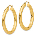 Carregar imagem no visualizador da galeria, 10K Yellow Gold Classic Round Hoop Earrings 40mm x 5mm
