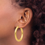 Carregar imagem no visualizador da galeria, 10K Yellow Gold Classic Round Hoop Earrings 40mm x 5mm
