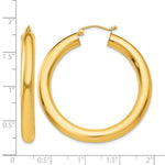 Carregar imagem no visualizador da galeria, 10K Yellow Gold Classic Round Hoop Earrings 40mm x 5mm
