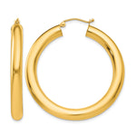 Carregar imagem no visualizador da galeria, 10K Yellow Gold Classic Round Hoop Earrings 40mm x 5mm

