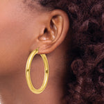 Carregar imagem no visualizador da galeria, 10K Yellow Gold Classic Round Hoop Earrings 50mm x 5mm
