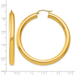 Carregar imagem no visualizador da galeria, 10K Yellow Gold Classic Round Hoop Earrings 50mm x 5mm
