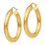 Carica l'immagine nel visualizzatore di Gallery, 10K Yellow Gold Classic Round Hoop Earrings 35mm x 5mm
