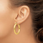 Carica l'immagine nel visualizzatore di Gallery, 10K Yellow Gold Classic Round Hoop Earrings 35mm x 5mm
