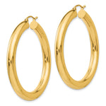 Carica l'immagine nel visualizzatore di Gallery, 10K Yellow Gold Classic Round Hoop Earrings 45mm x 5mm

