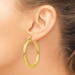 Carica l'immagine nel visualizzatore di Gallery, 10K Yellow Gold Classic Round Hoop Earrings 45mm x 5mm
