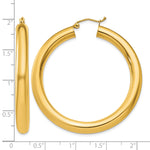 Carica l'immagine nel visualizzatore di Gallery, 10K Yellow Gold Classic Round Hoop Earrings 45mm x 5mm
