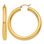 Carica l'immagine nel visualizzatore di Gallery, 10K Yellow Gold Classic Round Hoop Earrings 45mm x 5mm
