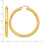 Carica l'immagine nel visualizzatore di Gallery, 10K Yellow Gold Classic Round Hoop Earrings 55mm x 5mm
