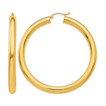 Carica l'immagine nel visualizzatore di Gallery, 10K Yellow Gold Classic Round Hoop Earrings 55mm x 5mm
