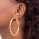 Carica l'immagine nel visualizzatore di Gallery, 10K Yellow Gold Classic Round Hoop Earrings 60mm x 5mm
