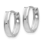 Load image into Gallery viewer, 10K White Gold 13mm x 10mm x 3mm Hinged Oval Hoop Earrings
