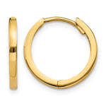 Load image into Gallery viewer, 10K Yellow Gold 11 mm x 1.75 mm Hoop Earrings Hinged
