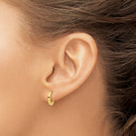 Load image into Gallery viewer, 10K Yellow Gold 8 mm x 2 mm Hoop Earrings Hinged

