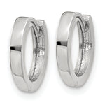 Load image into Gallery viewer, 10K White Gold 8 mm x 2 mm Hoop Earrings Hinged

