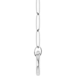 Lade das Bild in den Galerie-Viewer, 14K Yellow Rose White Gold 2.1mm Elongated Paper Clip Link Chain with Circle Round Hinged Lock Clasp Connector Pendant Charm Choker Necklace
