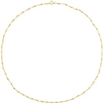 Lade das Bild in den Galerie-Viewer, 14k Yellow Gold 1.6mm Twisted Herringbone Bracelet Anklet Choker Necklace Pendant Chain
