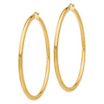 이미지를 갤러리 뷰어에 로드 , 10K Yellow Gold Classic Round Hoop Earrings 65mm x 3mm
