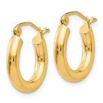 Загрузить изображение в средство просмотра галереи, 10K Yellow Gold Classic Round Hoop Earrings 16mm x 3mm
